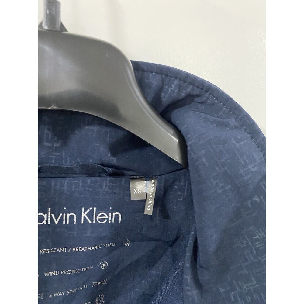Calvin Klein Women’s Softshell Jacket XS Blue Zip Water Resistant Coat - Picture 3 of 9